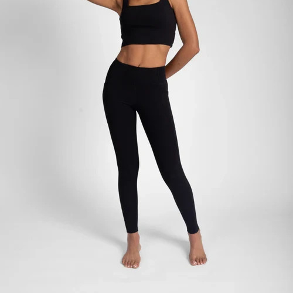 Carbon 38 High Rise Leggings preppy pants Y2K Black XS A005224